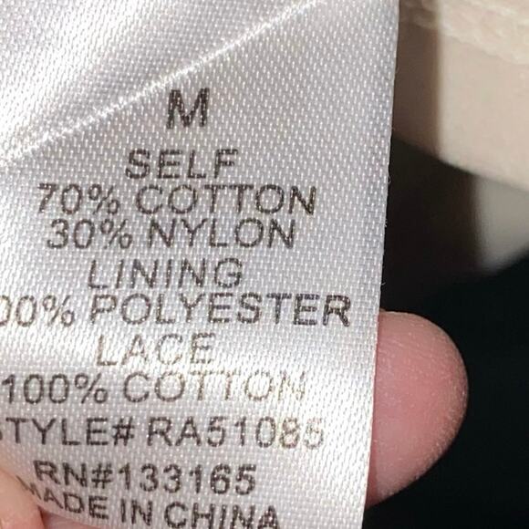 Altar’d State Gray & Cream Eyelet Sleeveless Dress - Picture 6 of 6